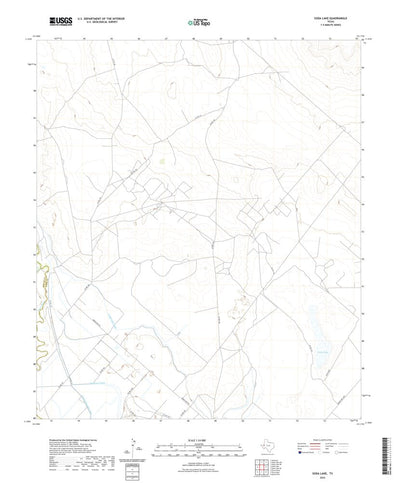 United States Geological Survey Soda Lake, TX (2022, 24000-Scale) digital map