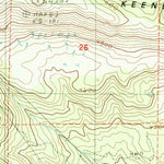 United States Geological Survey Soda Mountain, OR-CA (1988, 24000-Scale) digital map