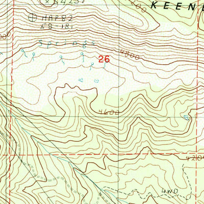 United States Geological Survey Soda Mountain, OR-CA (1988, 24000-Scale) digital map