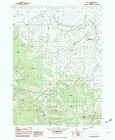 United States Geological Survey Soda Peak, ID (1982, 24000-Scale) digital map