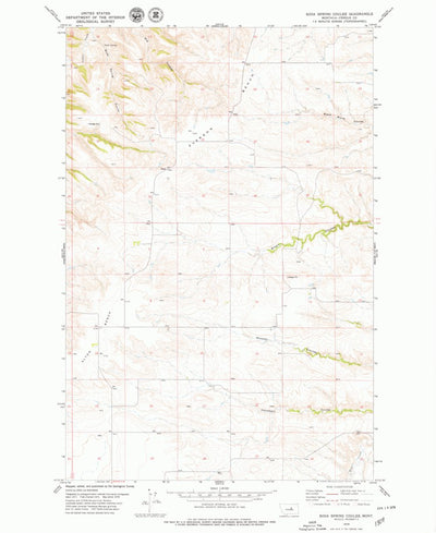 United States Geological Survey Soda Spring Coulee, MT (1978, 24000-Scale) digital map