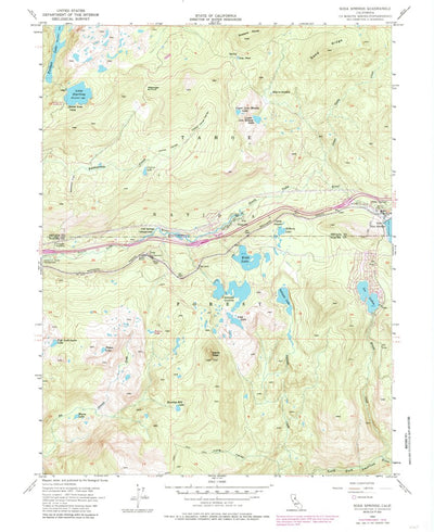 United States Geological Survey Soda Springs, CA (1955, 24000-Scale) digital map