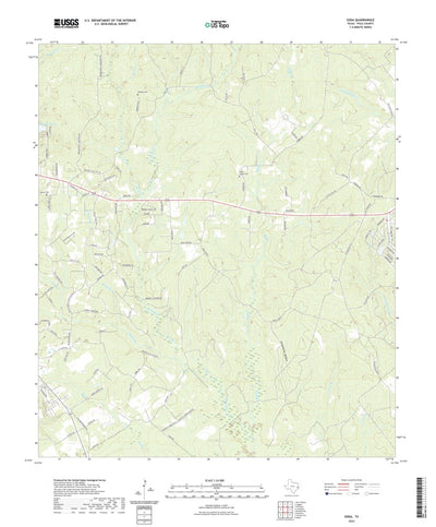 United States Geological Survey Soda, TX (2022, 24000-Scale) digital map