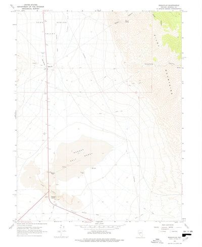 United States Geological Survey Sodaville, NV (1967, 24000-Scale) digital map