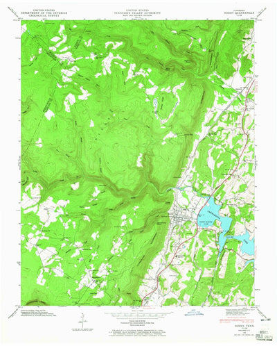 United States Geological Survey Soddy, TN (1946, 24000-Scale) digital map