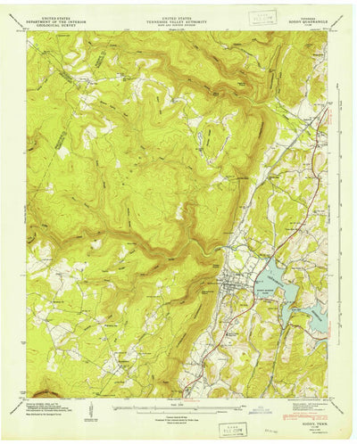 United States Geological Survey Soddy, TN (1947, 24000-Scale) digital map