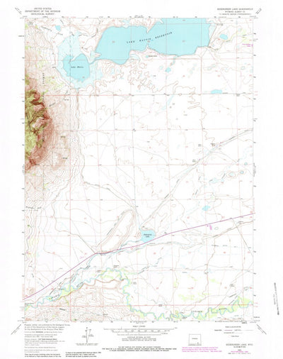 United States Geological Survey Sodergreen Lake, WY (1963, 24000-Scale) digital map