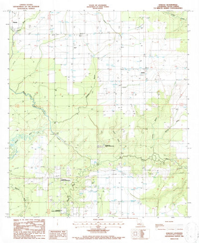 United States Geological Survey Soileau, LA (1986, 24000-Scale) digital map