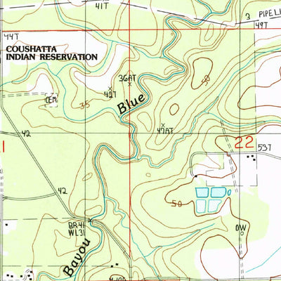 United States Geological Survey Soileau, LA (1986, 24000-Scale) digital map