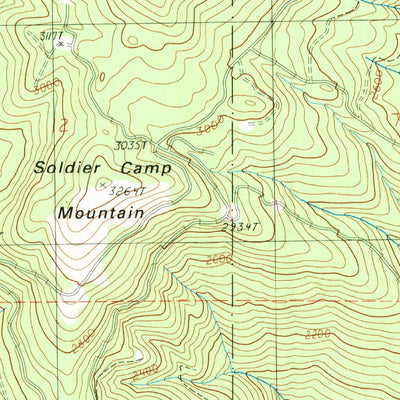 United States Geological Survey Soldier Camp Mountain, OR (1989, 24000-Scale) digital map