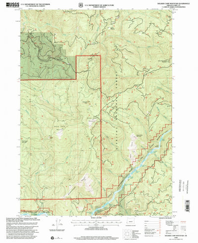 United States Geological Survey Soldier Camp Mountain, OR (1998, 24000-Scale) digital map