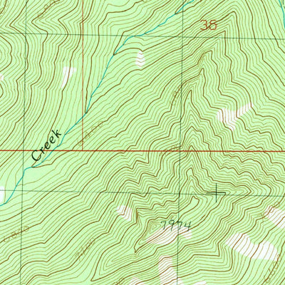United States Geological Survey Soldier Creek, ID (1990, 24000-Scale) digital map