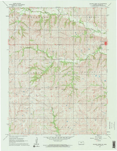 United States Geological Survey Soldier Creek NE, KS (1960, 24000-Scale) digital map