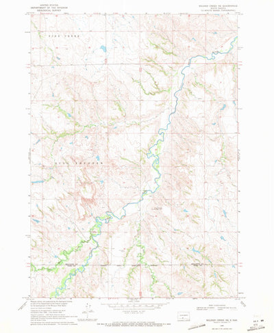 United States Geological Survey Soldier Creek NE, SD (1969, 24000-Scale) digital map