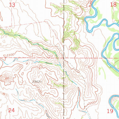 United States Geological Survey Soldier Creek NE, SD (1969, 24000-Scale) digital map