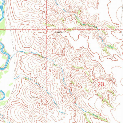 United States Geological Survey Soldier Creek NE, SD (1969, 24000-Scale) digital map