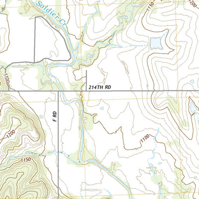 United States Geological Survey Soldier Creek NW, KS (2022, 24000-Scale) digital map