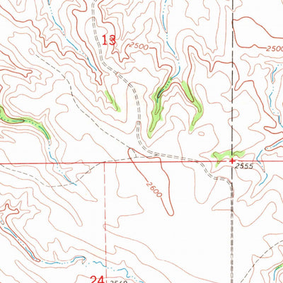 United States Geological Survey Soldier Creek NW, SD (1969, 24000-Scale) digital map