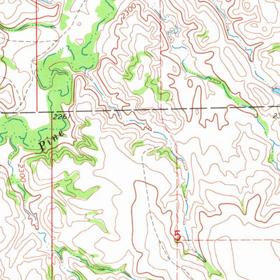 United States Geological Survey Soldier Creek NW, SD (1969, 24000-Scale) digital map