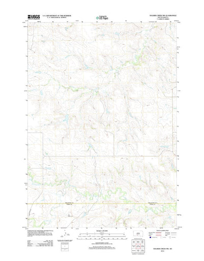 United States Geological Survey Soldier Creek NW, SD (2012, 24000-Scale) digital map