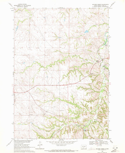 United States Geological Survey Soldier Creek, SD (1969, 24000-Scale) digital map