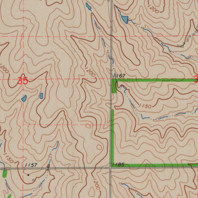 United States Geological Survey Soldier Creek SE, KS (1964, 24000-Scale) digital map