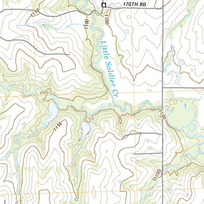 United States Geological Survey Soldier Creek SE, KS (2022, 24000-Scale) digital map