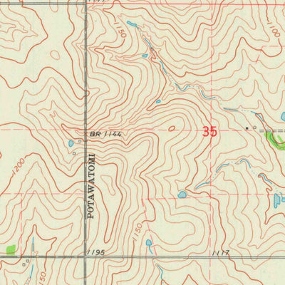 United States Geological Survey Soldier Creek SW, KS (1964, 24000-Scale) digital map
