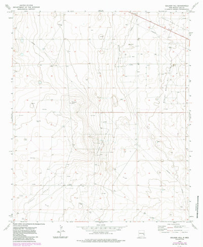 United States Geological Survey Soldier Hill, NM (1973, 24000-Scale) digital map
