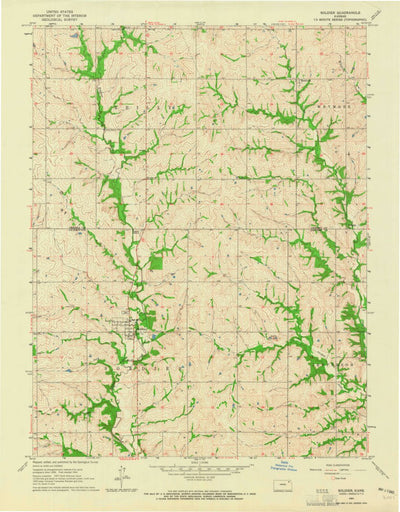 United States Geological Survey Soldier, KS (1964, 24000-Scale) digital map