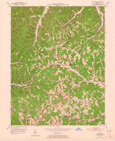 United States Geological Survey Soldier, KY (1951, 24000-Scale) digital map