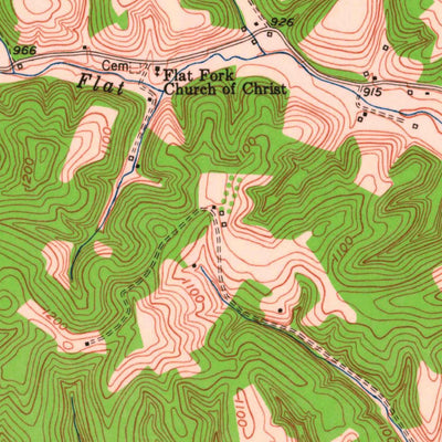 United States Geological Survey Soldier, KY (1951, 24000-Scale) digital map