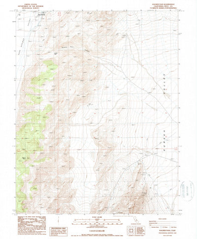 United States Geological Survey Soldier Pass, CA (1987, 24000-Scale) digital map