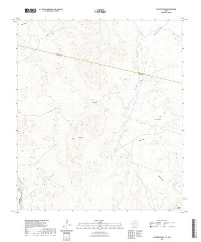United States Geological Survey Soldier Spring, TX (2022, 24000-Scale) digital map
