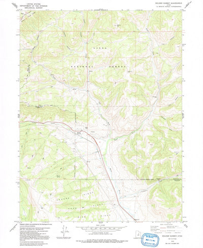United States Geological Survey Soldier Summit, UT (1978, 24000-Scale) digital map