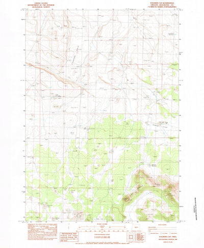 United States Geological Survey Soldiers Cap, OR (1983, 24000-Scale) digital map