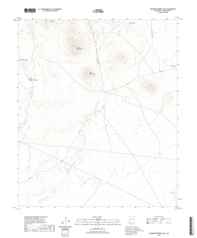 United States Geological Survey Soldiers Farewell Hill, NM (2020, 24000-Scale) digital map