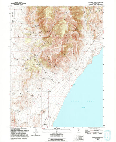 United States Geological Survey Soldiers Pass, UT (1993, 24000-Scale) digital map