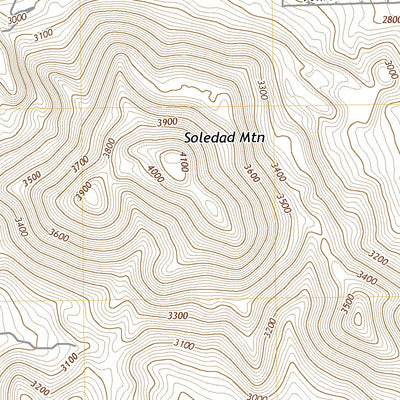 United States Geological Survey Soledad Mountain, CA (2021, 24000-Scale) digital map