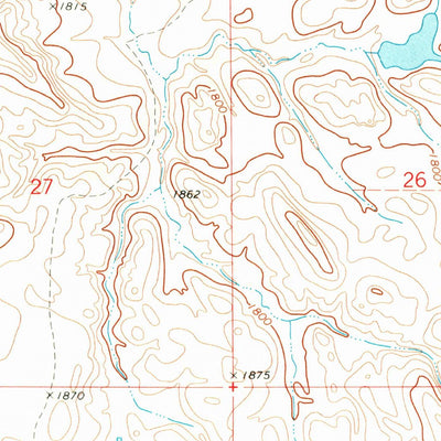 United States Geological Survey Solen SW, ND (1971, 24000-Scale) digital map