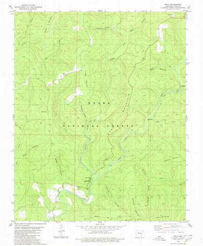 United States Geological Survey Solo, AR (1980, 24000-Scale) digital map