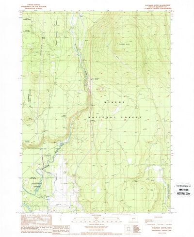 United States Geological Survey Soloman Butte, OR (1988, 24000-Scale) digital map