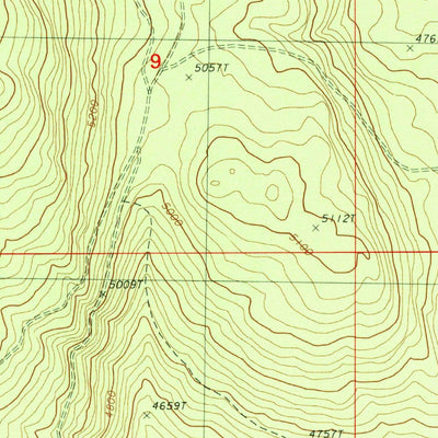 United States Geological Survey Soloman Butte, OR (1988, 24000-Scale) digital map