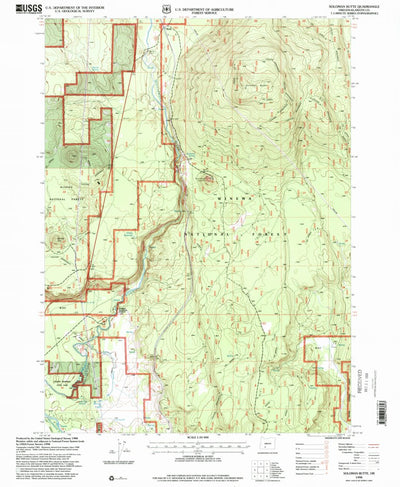 United States Geological Survey Soloman Butte, OR (1998, 24000-Scale) digital map