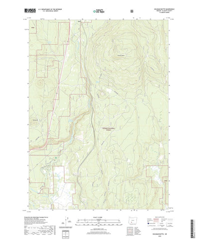 United States Geological Survey Soloman Butte, OR (2020, 24000-Scale) digital map