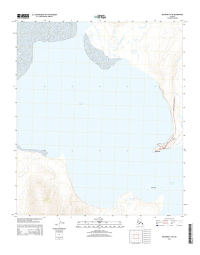 United States Geological Survey Solomon C-3 SE, AK (2014, 25000-Scale) digital map
