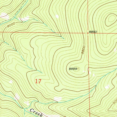 United States Geological Survey Solomon Creek, WY-CO (1961, 24000-Scale) digital map