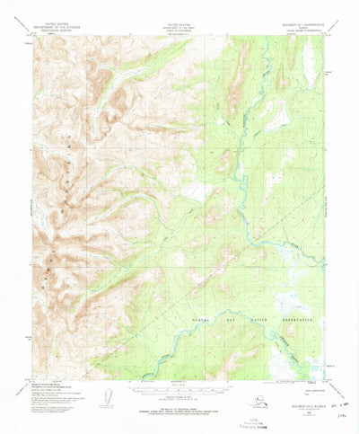 United States Geological Survey Solomon D-1, AK (1950, 63360-Scale) digital map