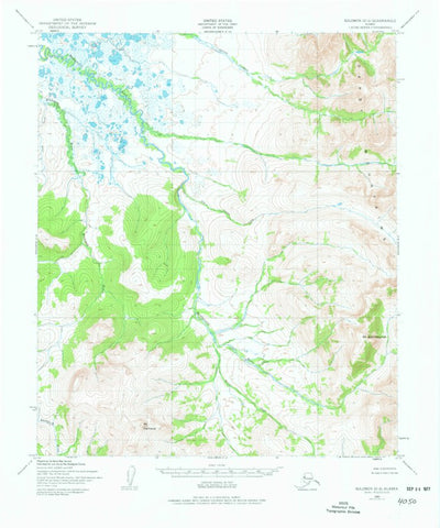 United States Geological Survey Solomon D-2, AK (1950, 63360-Scale) digital map