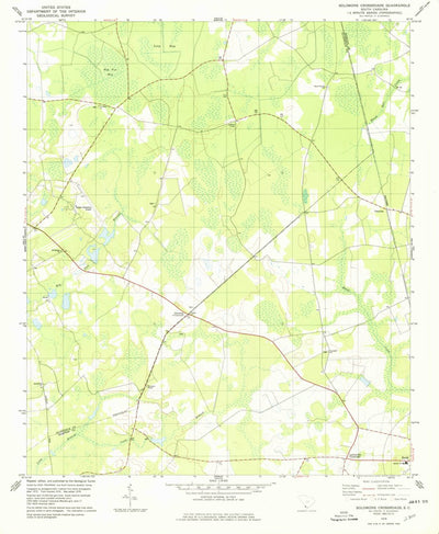 United States Geological Survey Solomons Crossroads, SC (1978, 24000-Scale) digital map